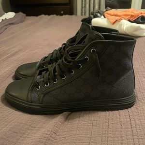 Gucci Black gg canvas Hi top